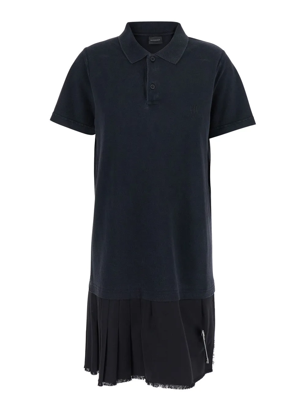 Black Layered Dress with Polo Collar sold by Lord & Taylor