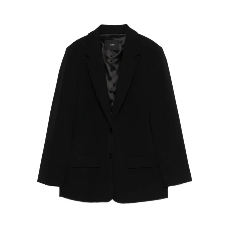 Button Fastening Jacket with Flap Pockets made by Joseph