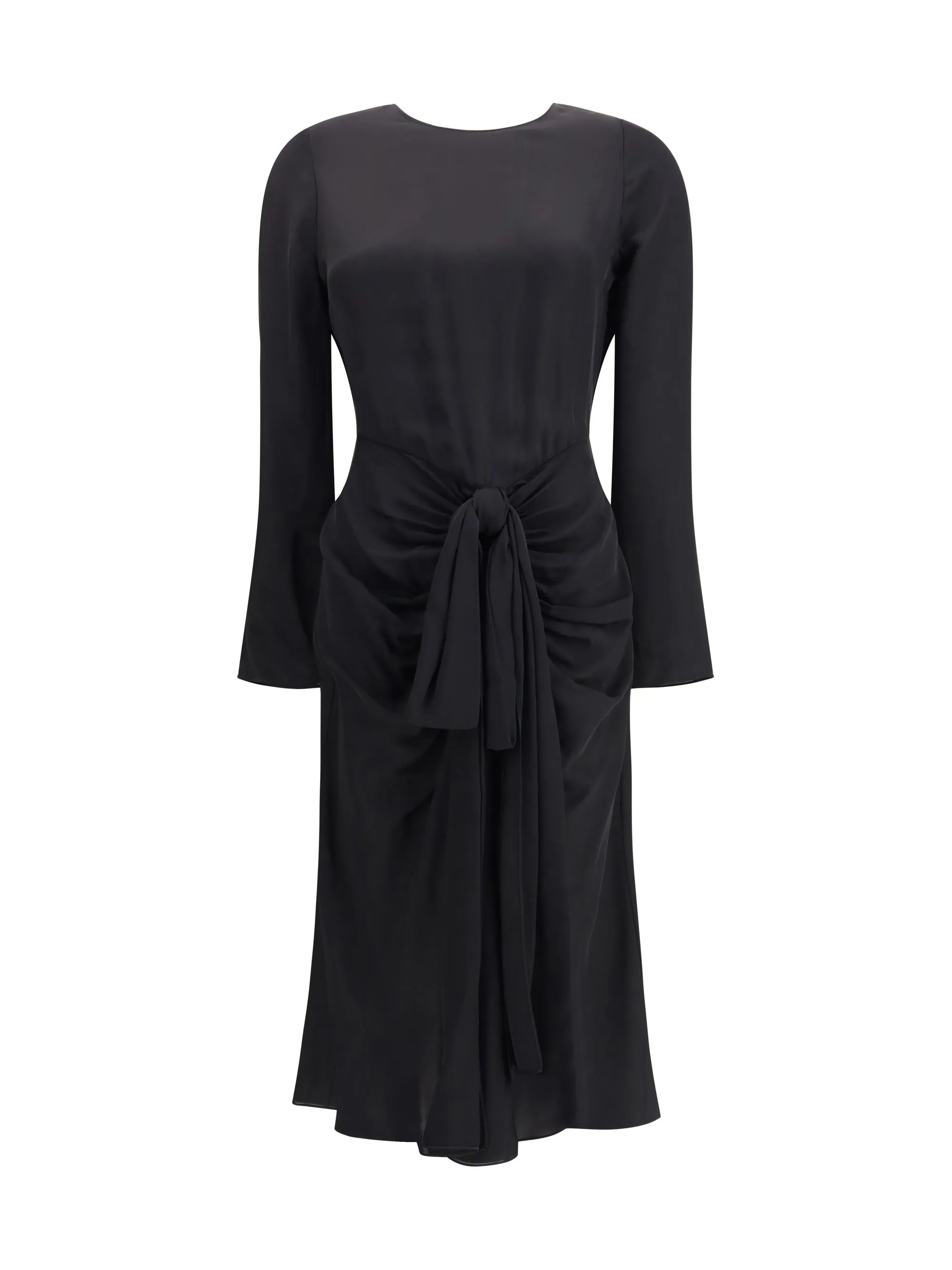 Dress Draped Viscose Black sold by Lord & Taylor