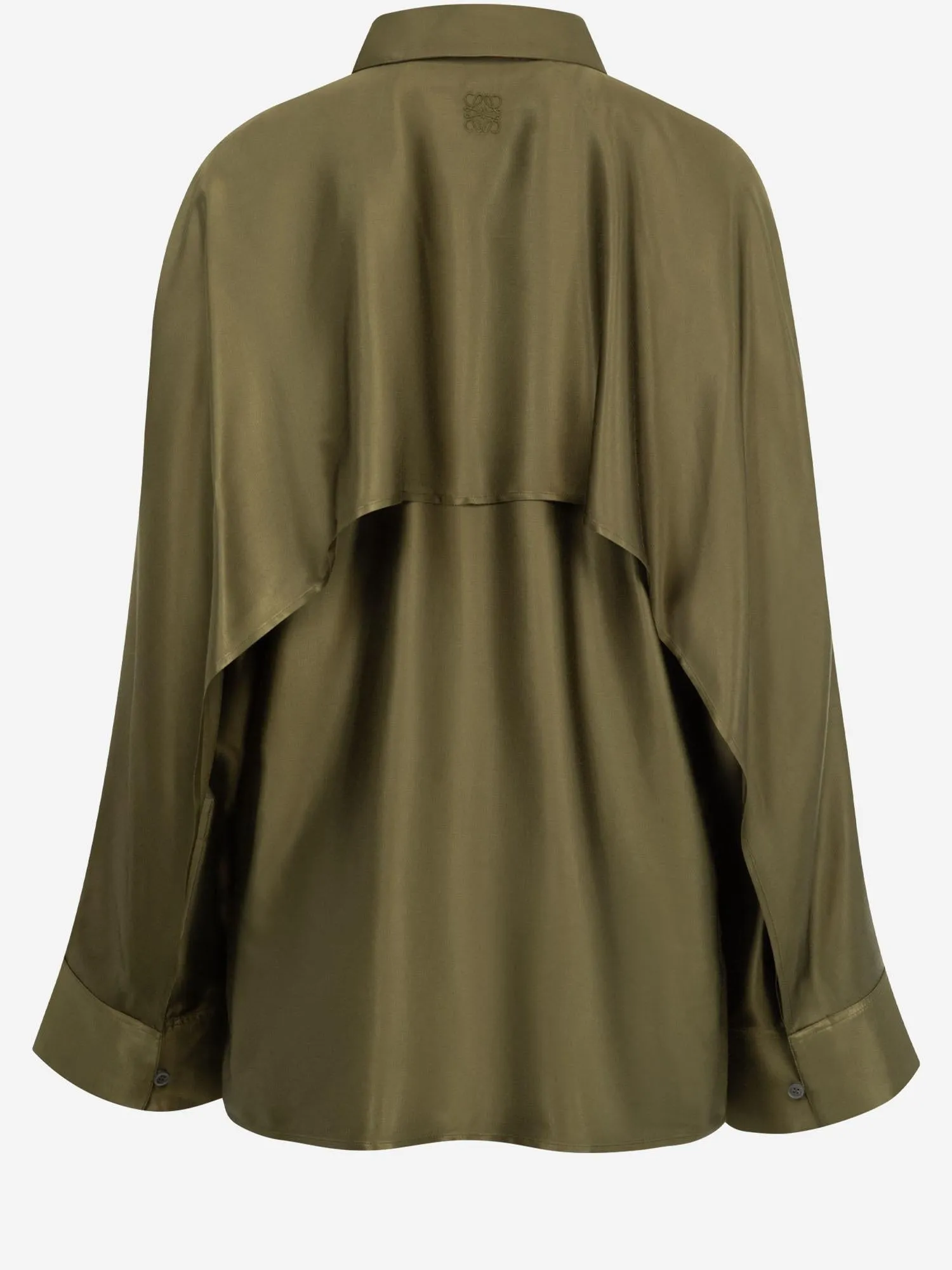 Flowing Stretch Viscose Shirt with Back Cape sold by Lord & Taylor product image thumbnail 3