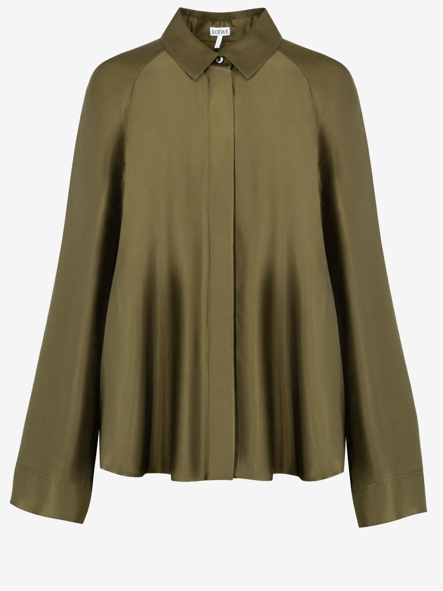 Flowing Stretch Viscose Shirt with Back Cape sold by Lord & Taylor