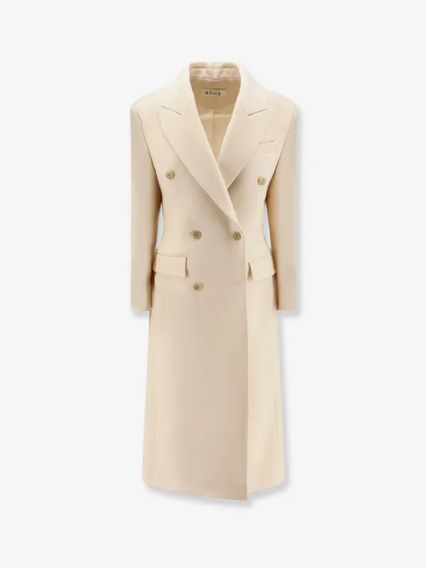 Hourglass Double-Breasted Wool Coat made by Rohe