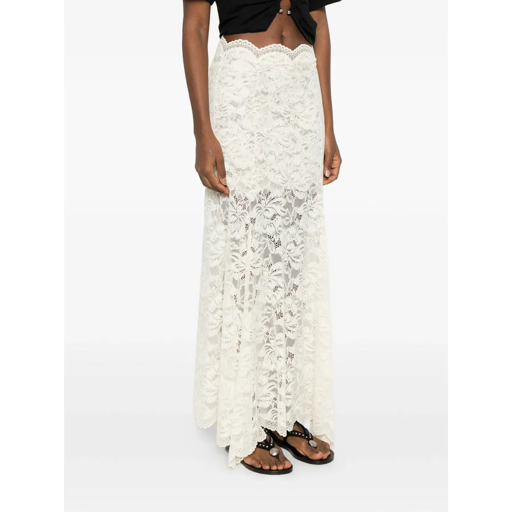 Beige Lace Asymmetric Hem Skirt sold by Lord & Taylor product image thumbnail 2