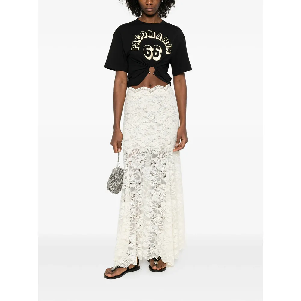 Beige Lace Asymmetric Hem Skirt sold by Lord & Taylor product image thumbnail 3