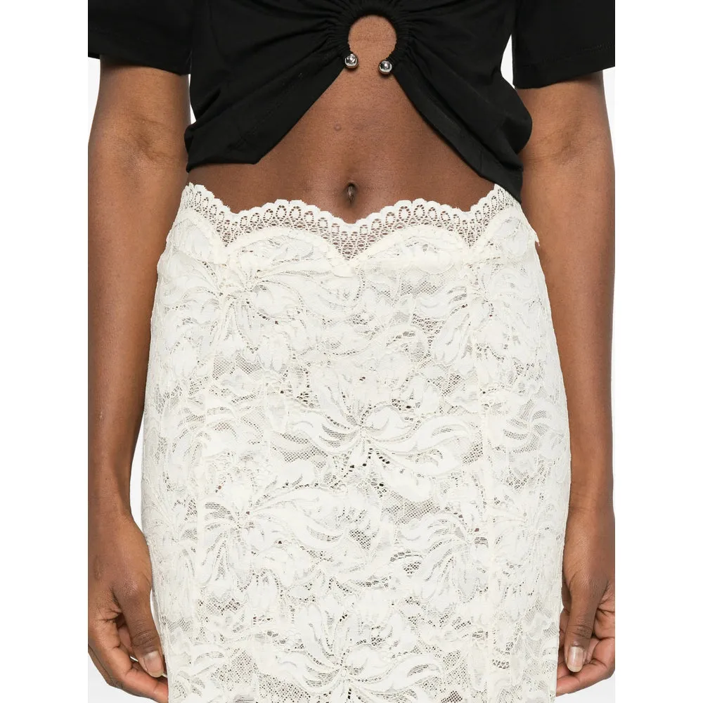 Beige Lace Asymmetric Hem Skirt sold by Lord & Taylor product image thumbnail 4