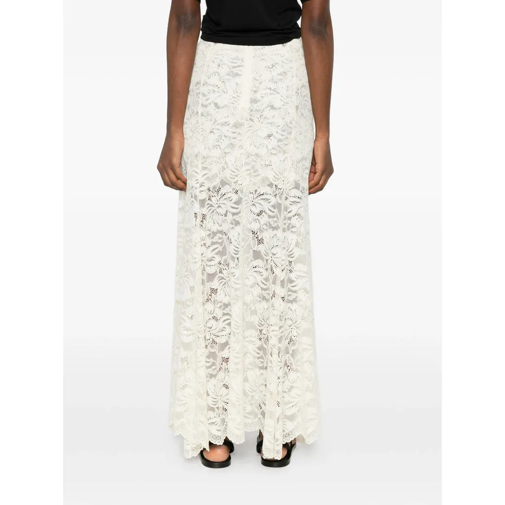 Beige Lace Asymmetric Hem Skirt sold by Lord & Taylor product image thumbnail 5