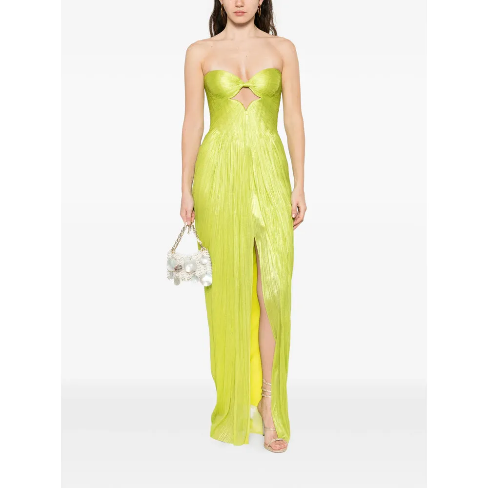 Lime Green Strapless Cut-Out Detail Dress sold by Lord & Taylor product image thumbnail 3