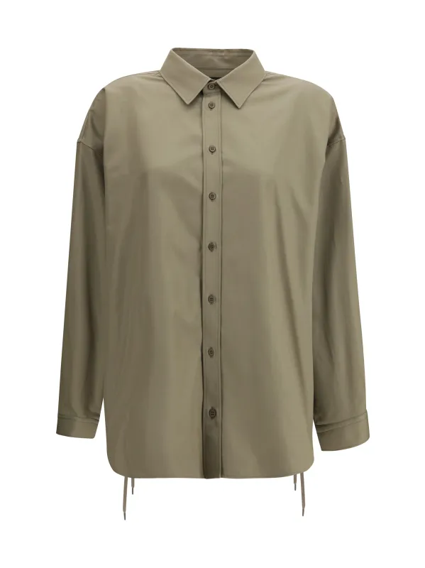 Lace-Up Shirt Sand Beige made by Balenciaga