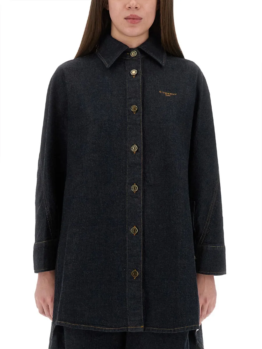 Denim Shirt with Embroidery sold by Lord & Taylor