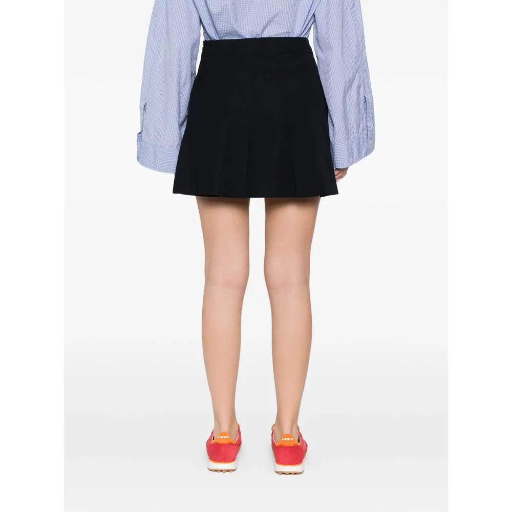 Navy Blue Pleated Mini Skirt sold by Lord & Taylor product image thumbnail 4