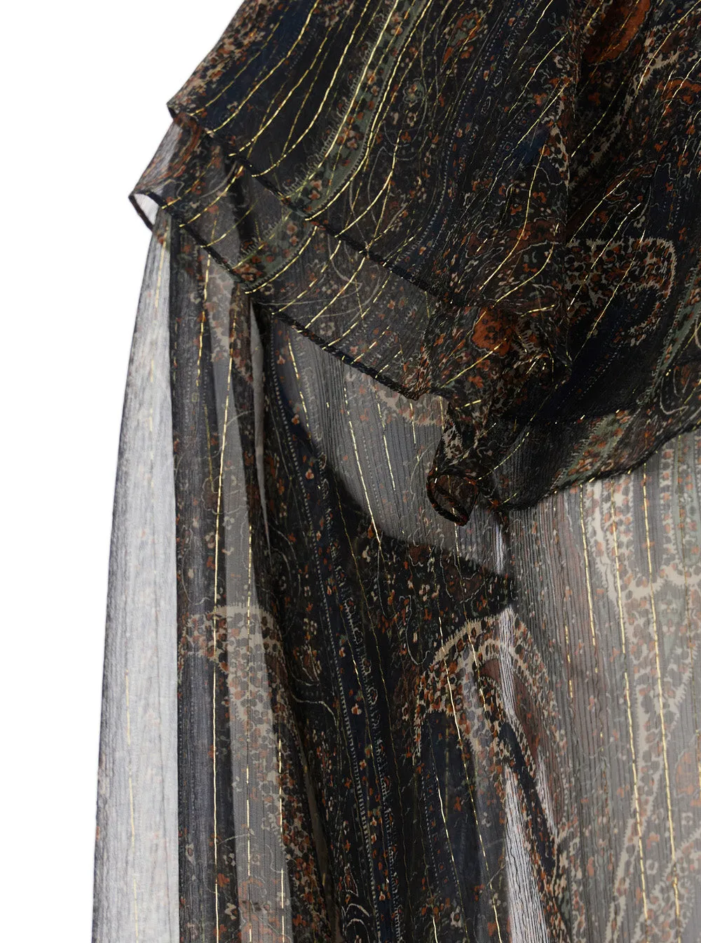 Multicolor Off-Shoulder Blouse with Poet Sleeves sold by Lord & Taylor product image thumbnail 3