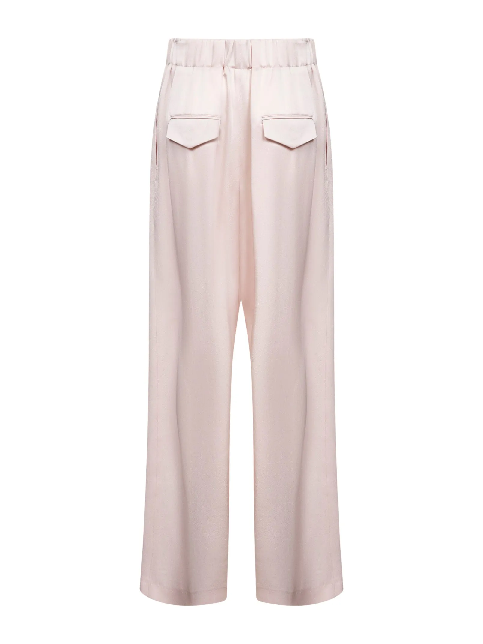 Pink Satin Wide-Leg Trousers sold by Lord & Taylor product image thumbnail 2