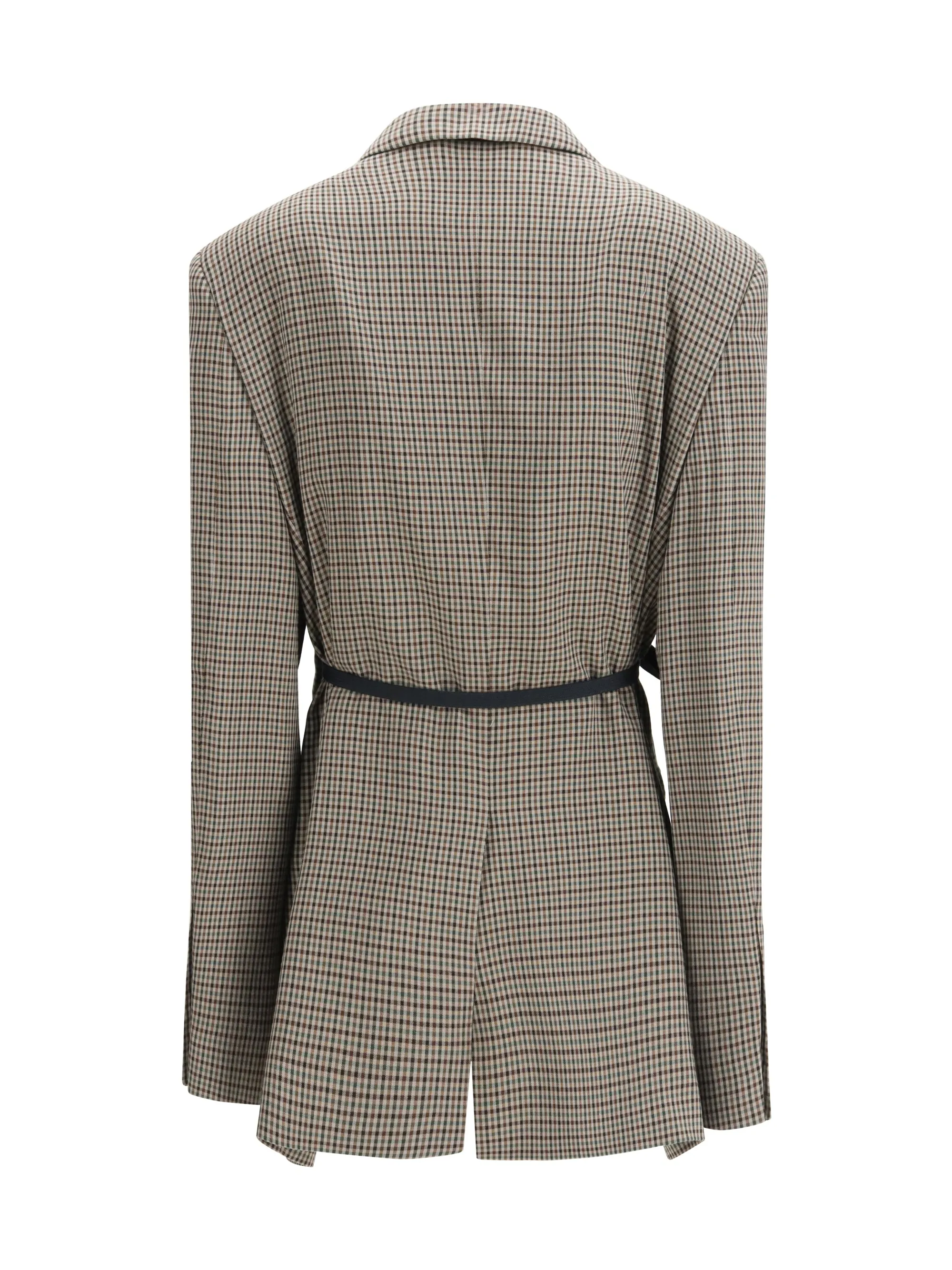 Single-Breasted Vichy Jacket Khaki/Brown sold by Lord & Taylor product image thumbnail 2
