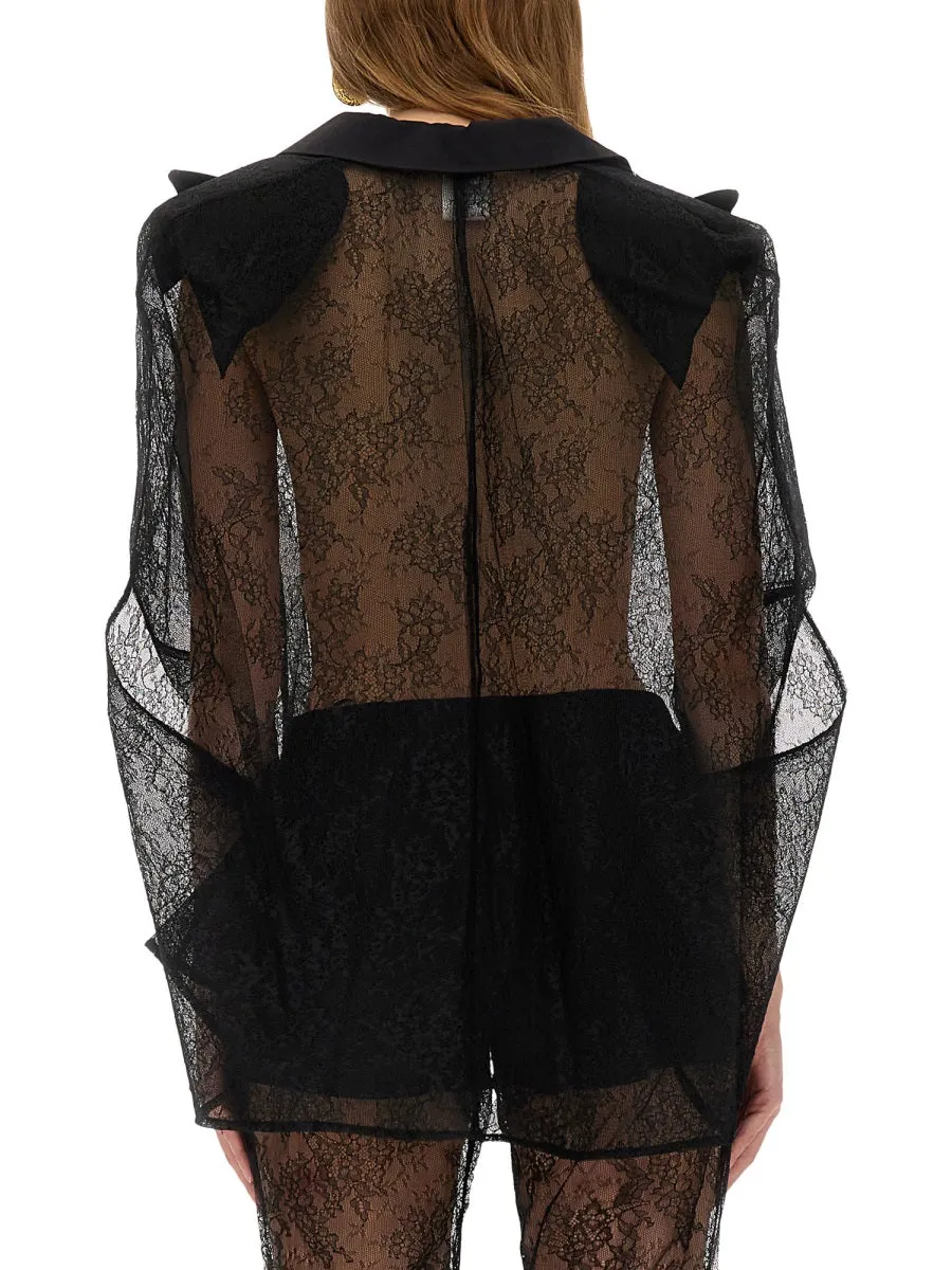 Blazer-Inspired Lace Cape sold by Lord & Taylor product image thumbnail 2
