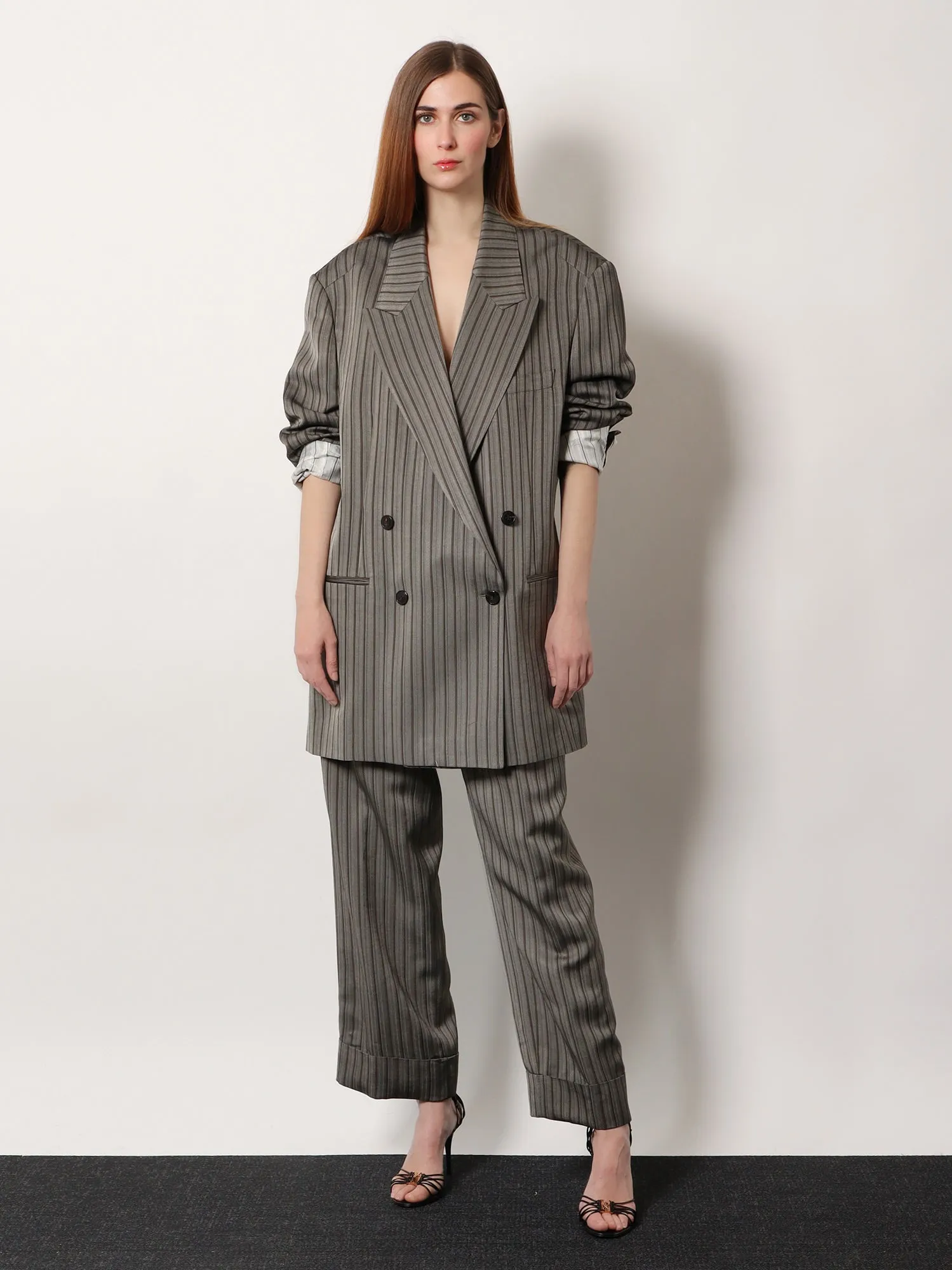 Viscose Trousers with Striped Motif sold by Lord & Taylor product image thumbnail 2