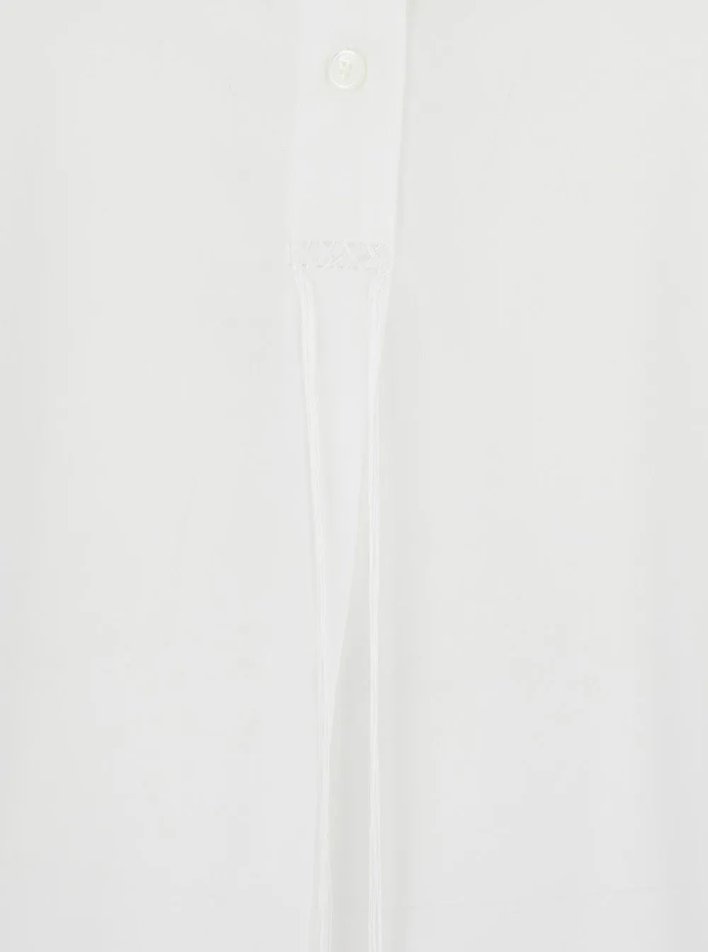 Shirt with Stand-Up Collar White Cotton sold by Lord & Taylor product image thumbnail 3