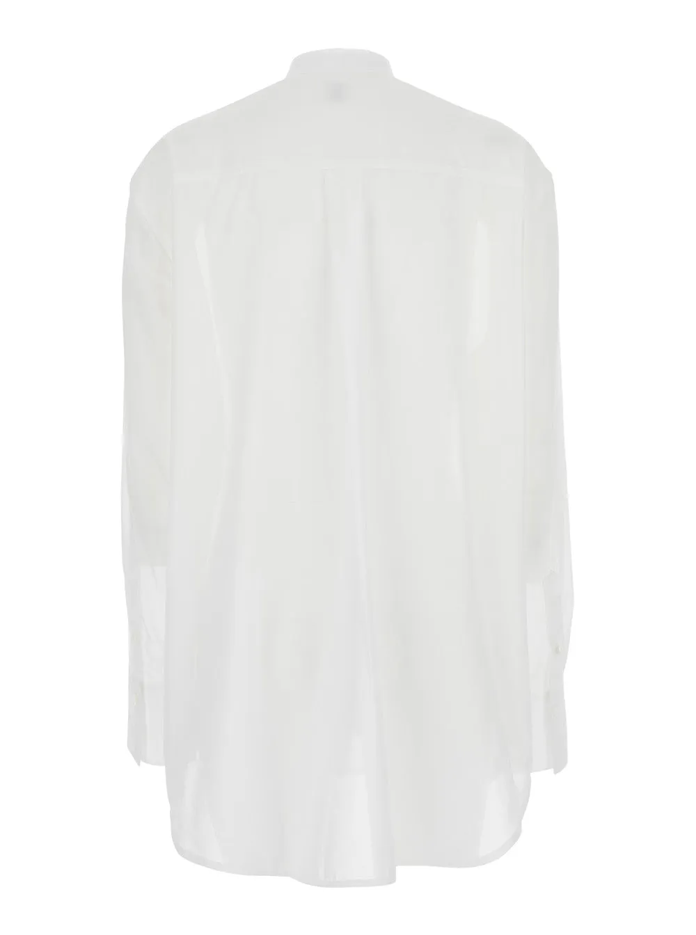 Shirt with Stand-Up Collar White Cotton sold by Lord & Taylor product image thumbnail 4