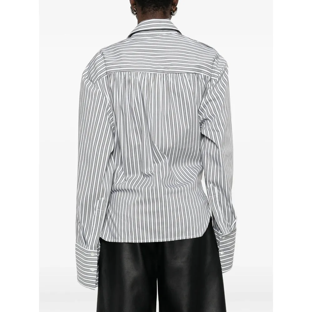 Striped Long Sleeve Shirt with Patch Pocket sold by Lord & Taylor product image thumbnail 4