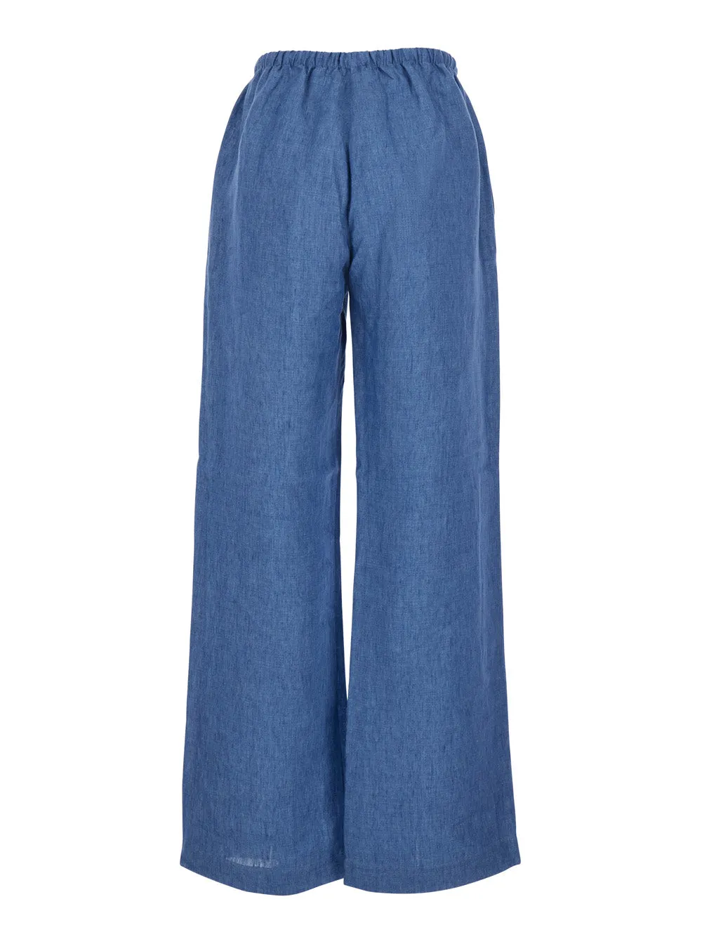 Trousers in Blue Linen sold by Lord & Taylor product image thumbnail 2