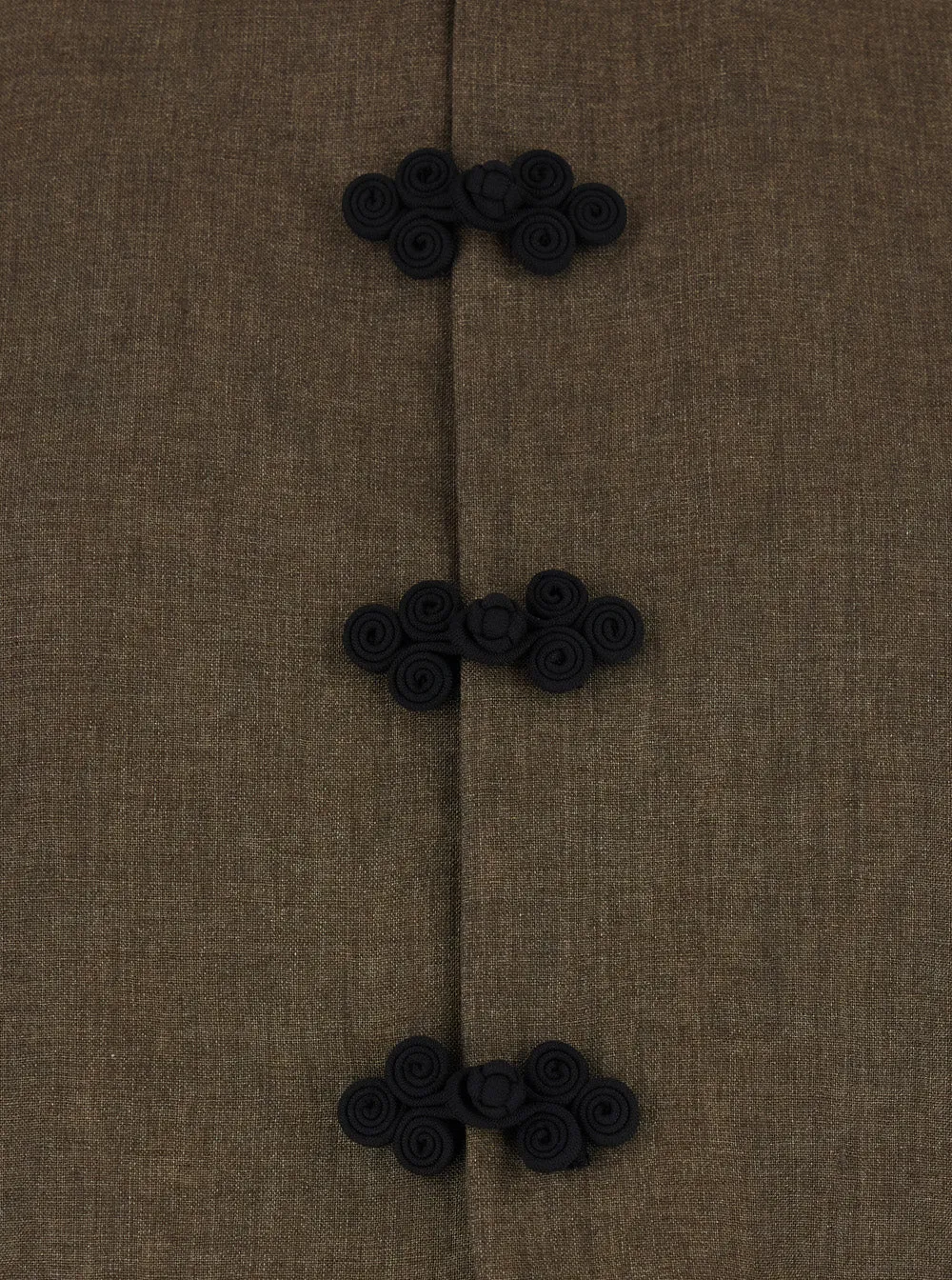 Linen Jacket 'Mandarin' Brown sold by Lord & Taylor product image thumbnail 3