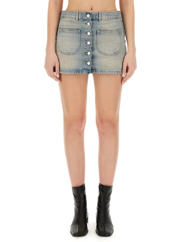 Denim Mini Skirt made by Courreges