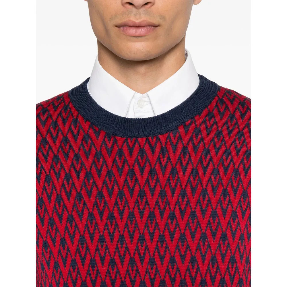 Sweater Geometric Pattern Red sold by Lord & Taylor product image thumbnail 2