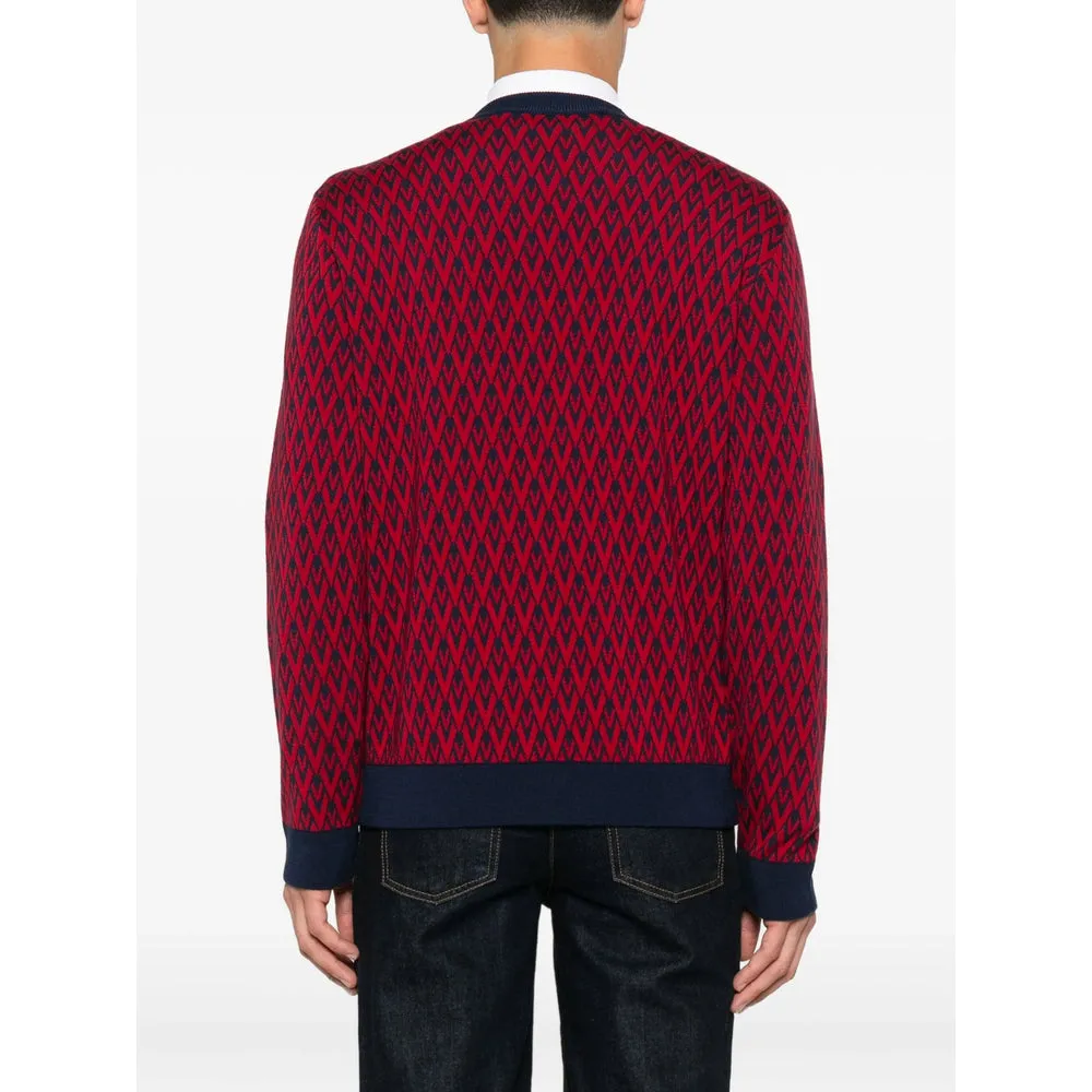 Sweater Geometric Pattern Red sold by Lord & Taylor product image thumbnail 4