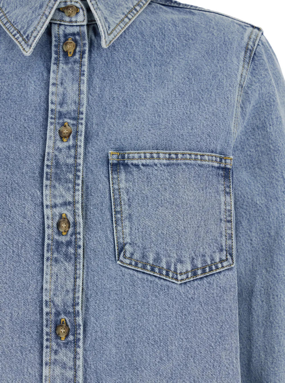 Light Blue Denim Shirt with Patch Pocket sold by Lord & Taylor product image thumbnail 3