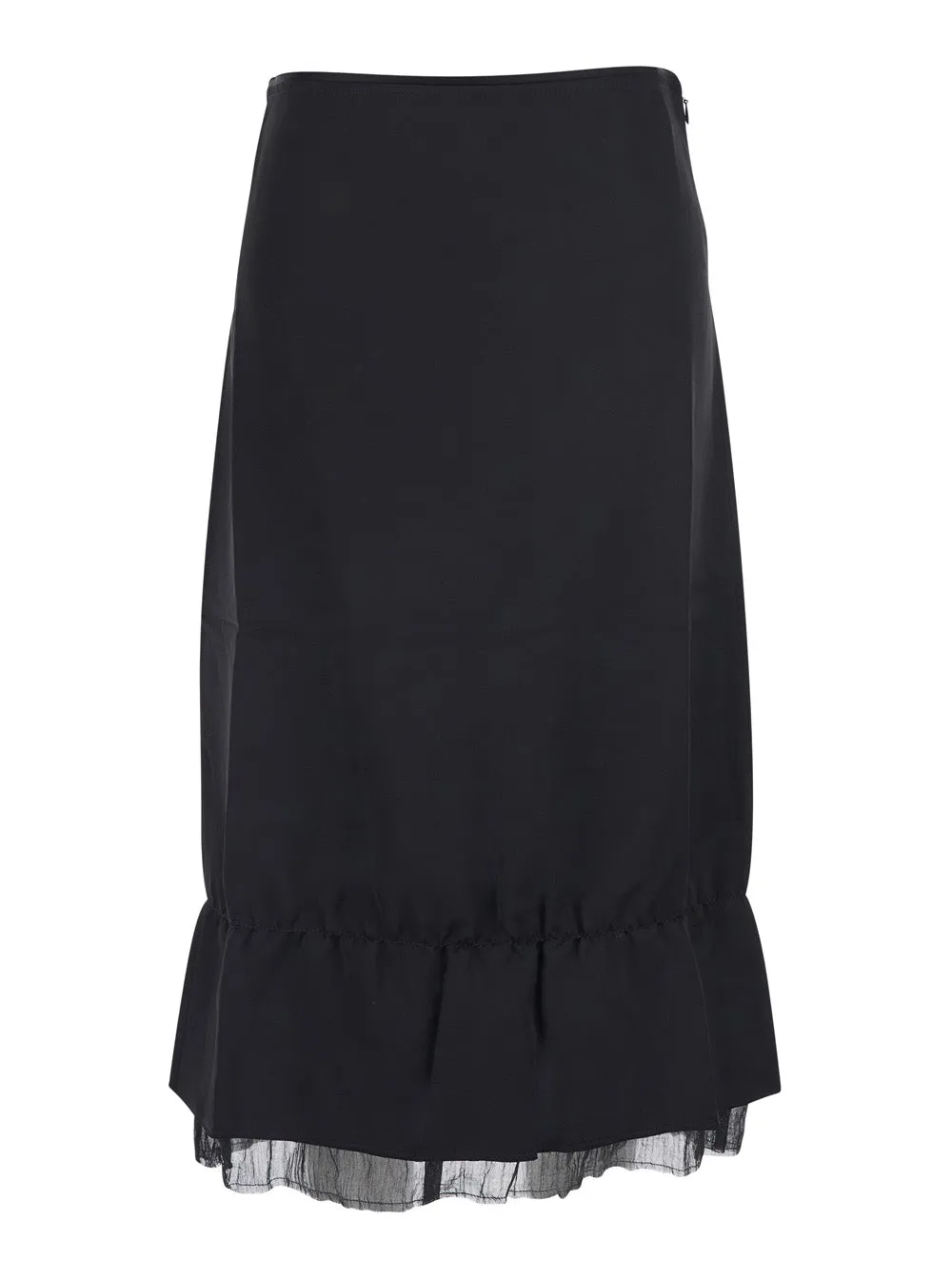 Skirt Layered Satin Black sold by Lord & Taylor