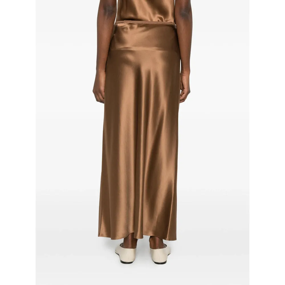 Cinnamon Brown Skirt with Elasticated Waistband sold by Lord & Taylor product image thumbnail 4