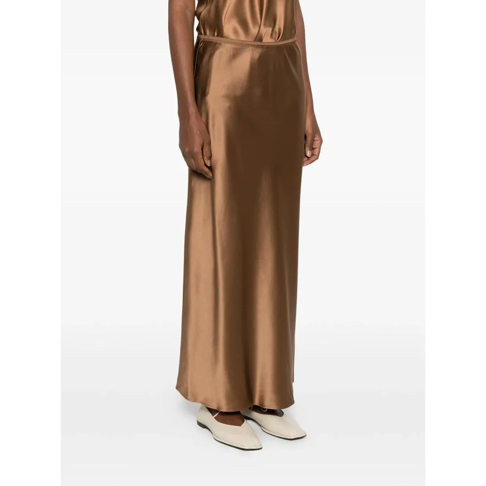 Cinnamon Brown Skirt with Elasticated Waistband sold by Lord & Taylor product image thumbnail 3
