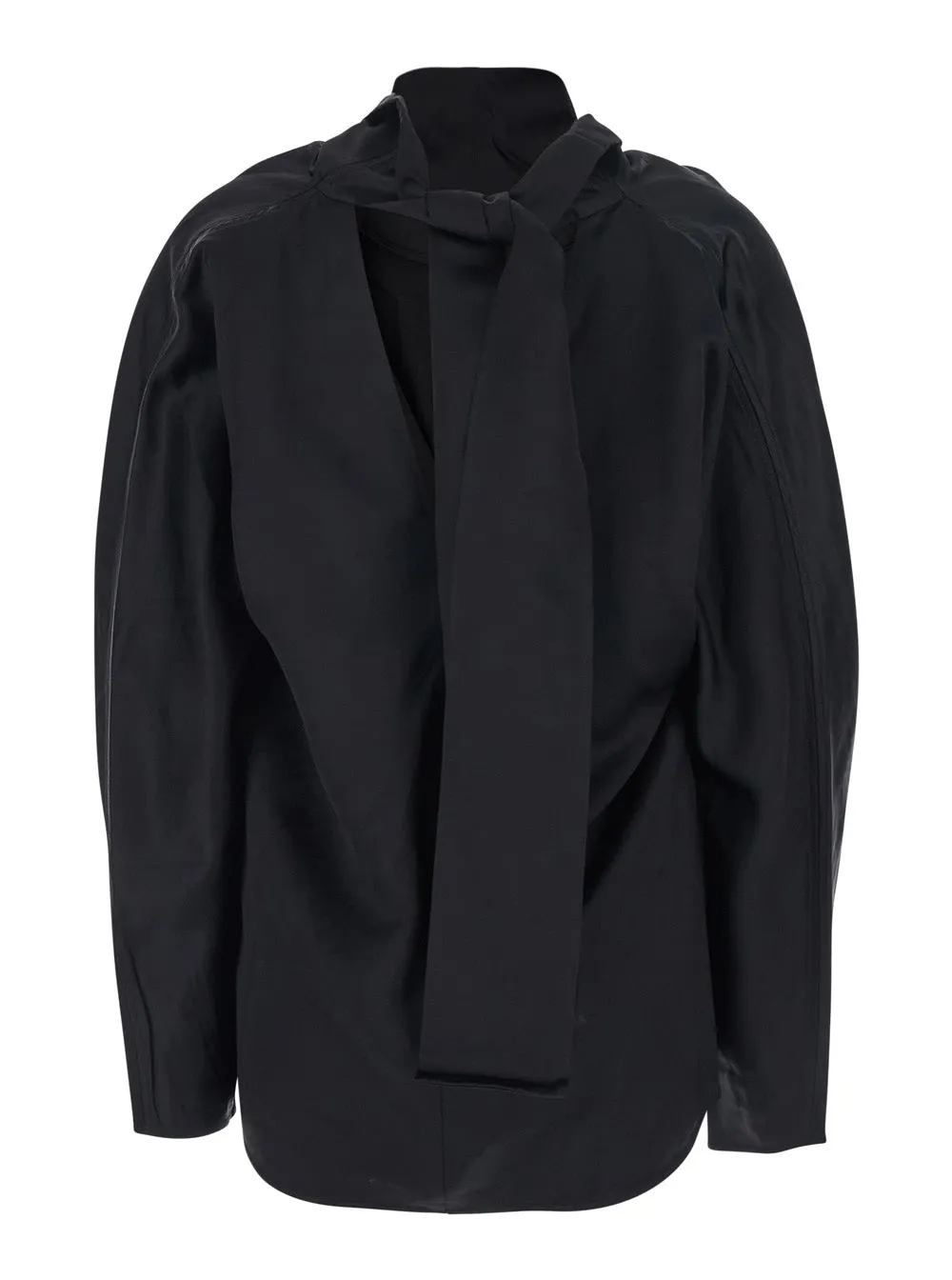 Blouse Cowl Neck, Black Viscose sold by Lord & Taylor product image thumbnail 2