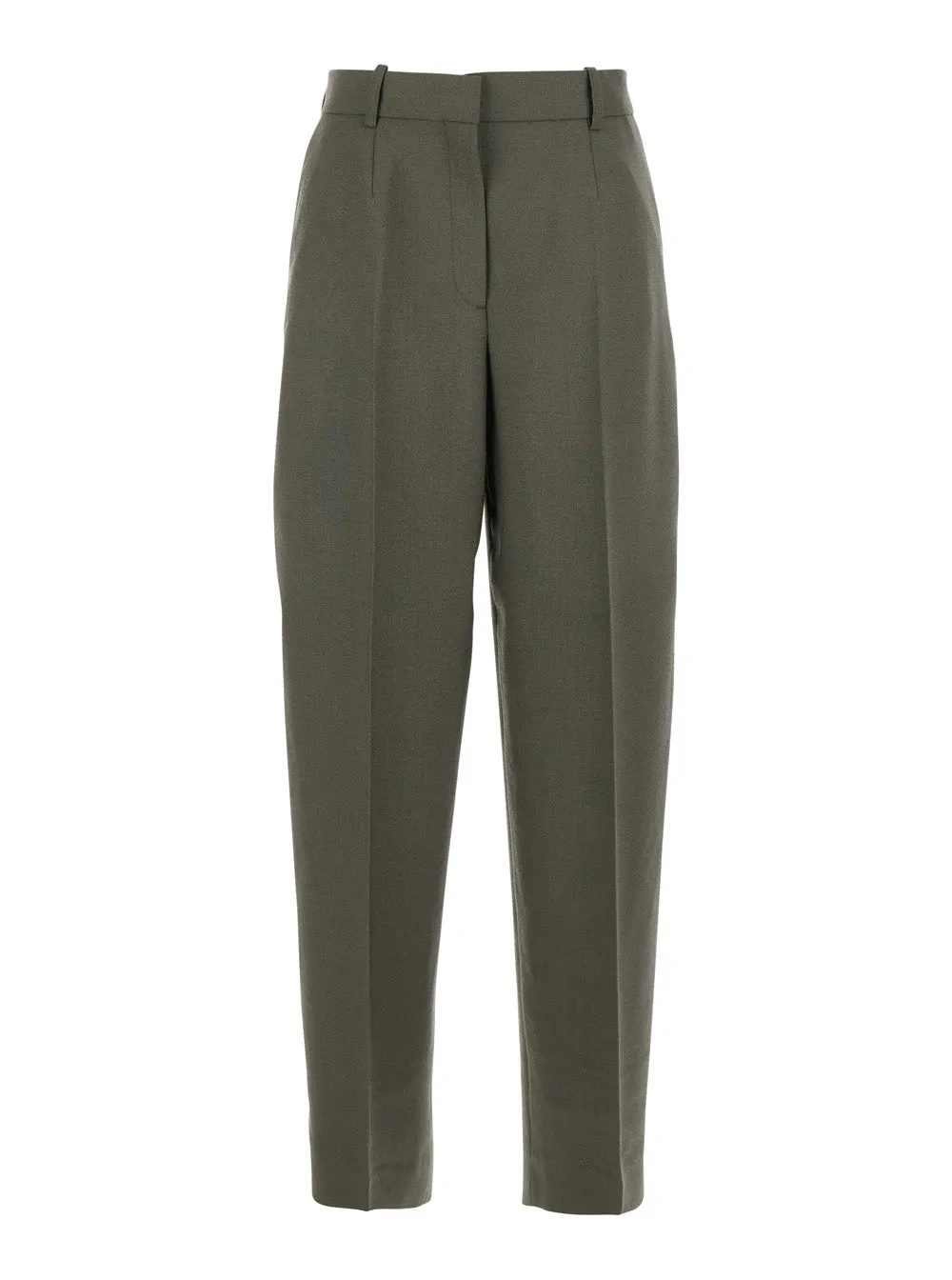 Green Wide Leg Wool Blend Pants sold by Lord & Taylor