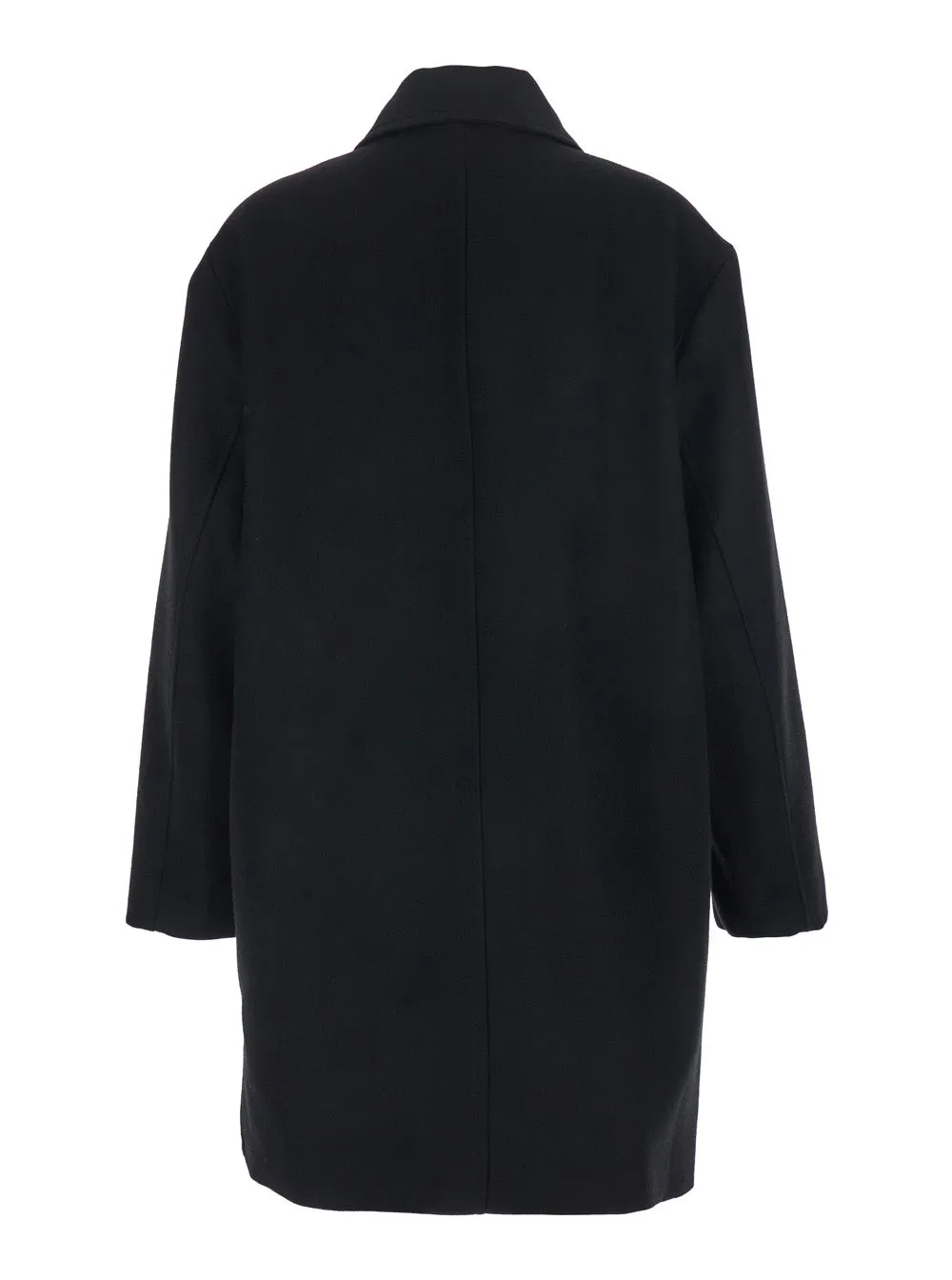 Double-Breasted Coat Black Wool sold by Lord & Taylor product image thumbnail 2