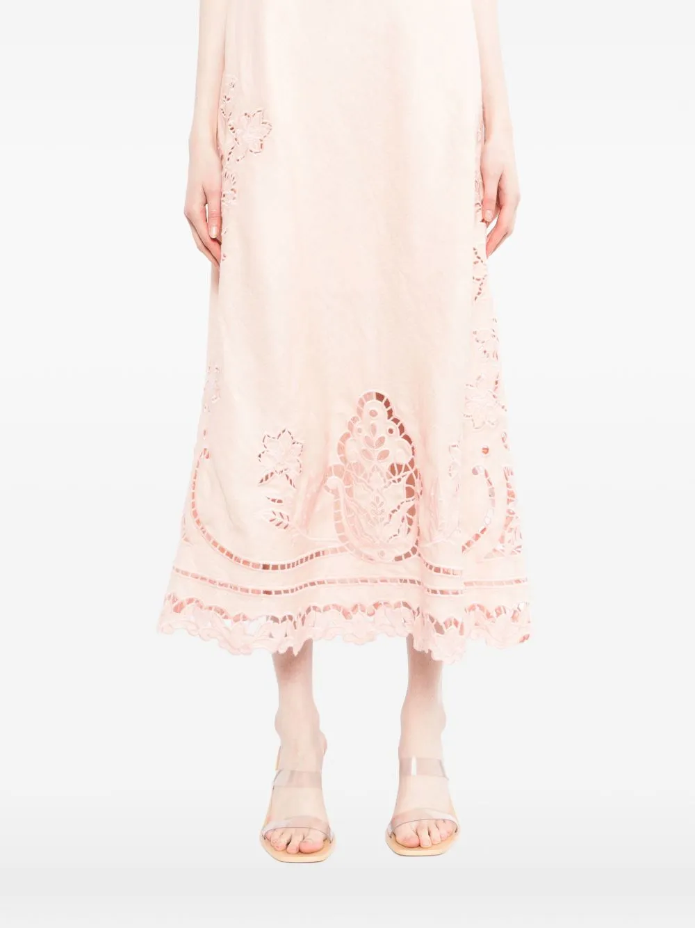 VESTIDO MIDI TIRANTES ROSA TROQUELADO sold by Lord & Taylor product image thumbnail 2