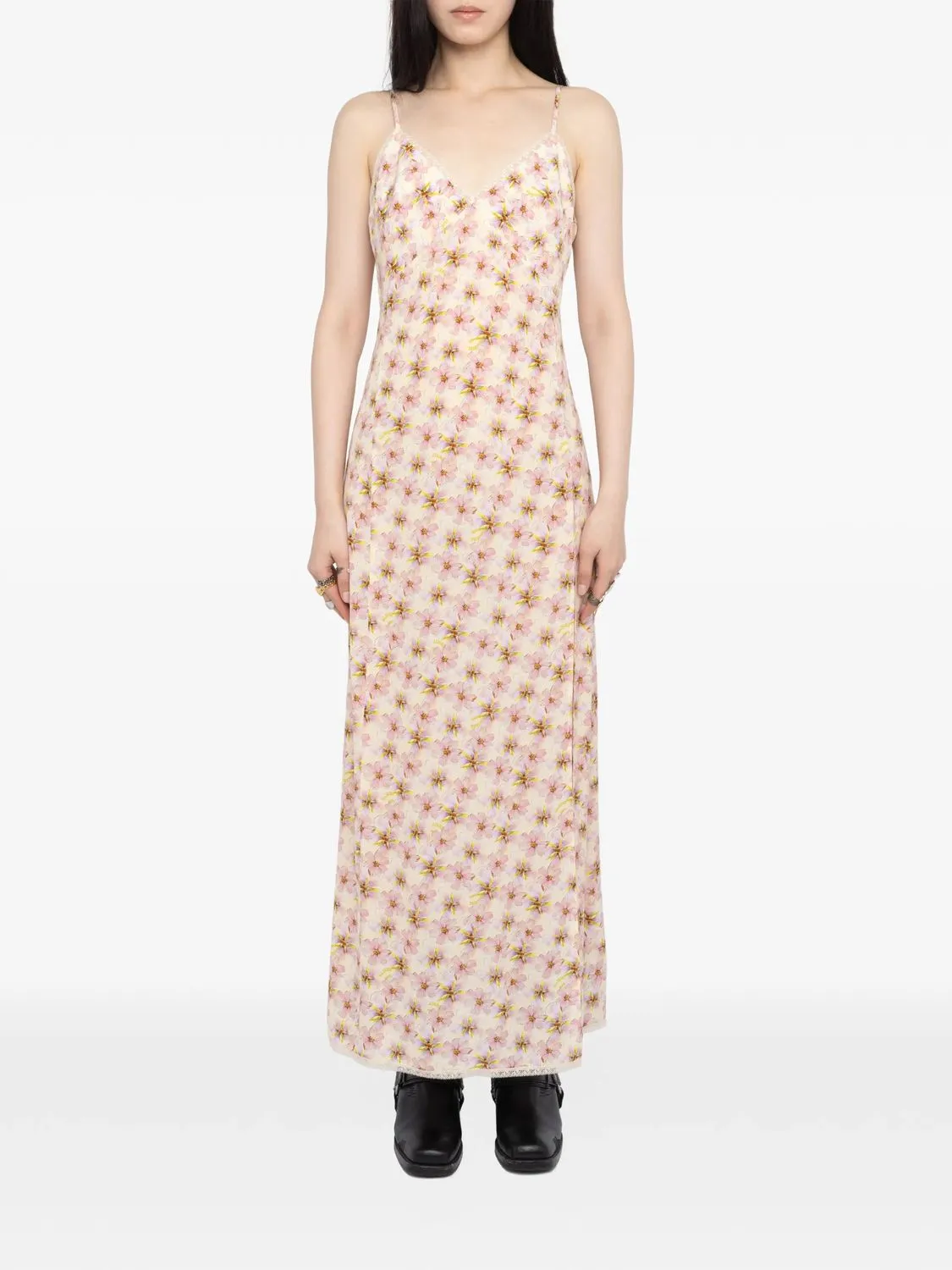 RAMELIL STAMP ORCHID STRAPS DRESS sold by Lord & Taylor product image thumbnail 3