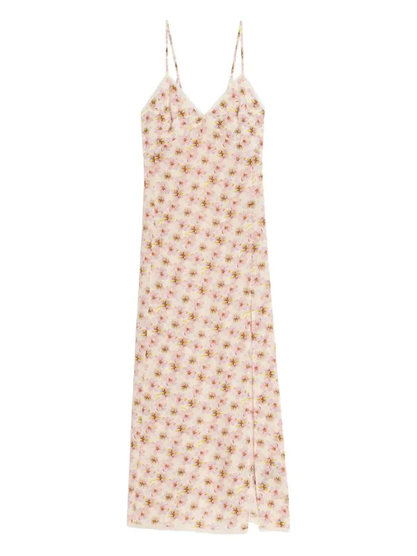 RAMELIL STAMP ORCHID STRAPS DRESS made by Zadig & Voltaire