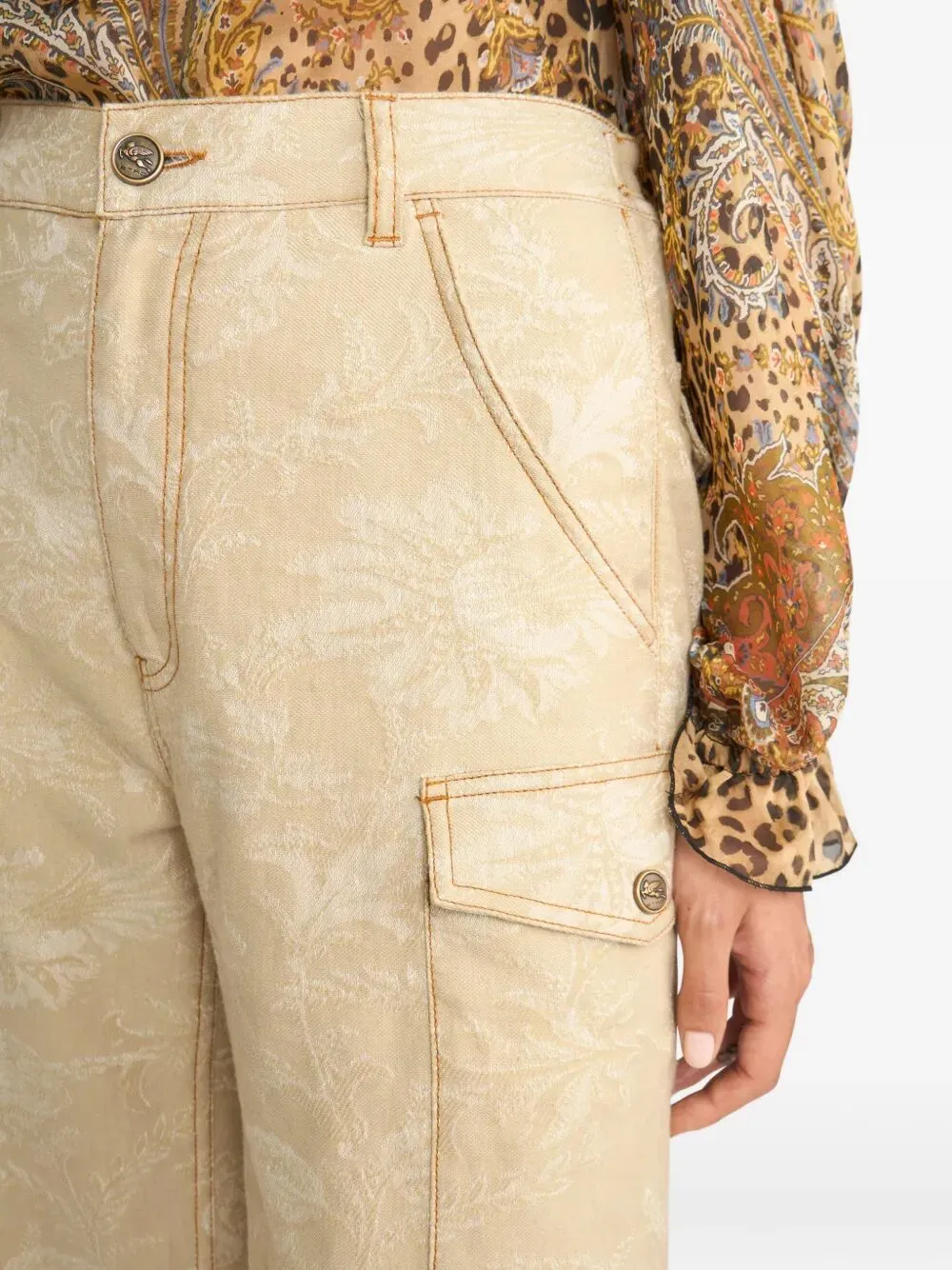 DARK BEIGE CARGO PANTS sold by Lord & Taylor product image thumbnail 4