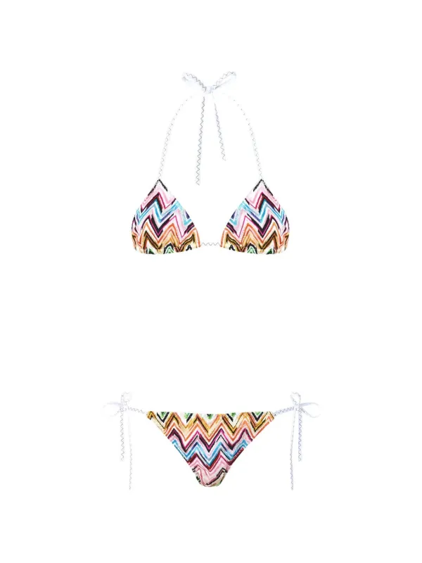 MULTICOLORED ZIGZAG BIKINI made by Missoni