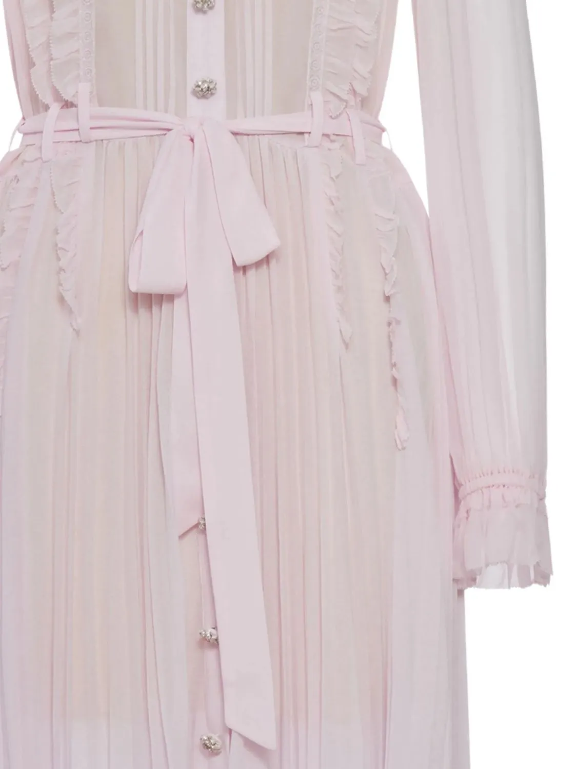 PINK MIDI DRESS WITH GLITTER DETAILS AND NECK sold by Lord & Taylor product image thumbnail 2