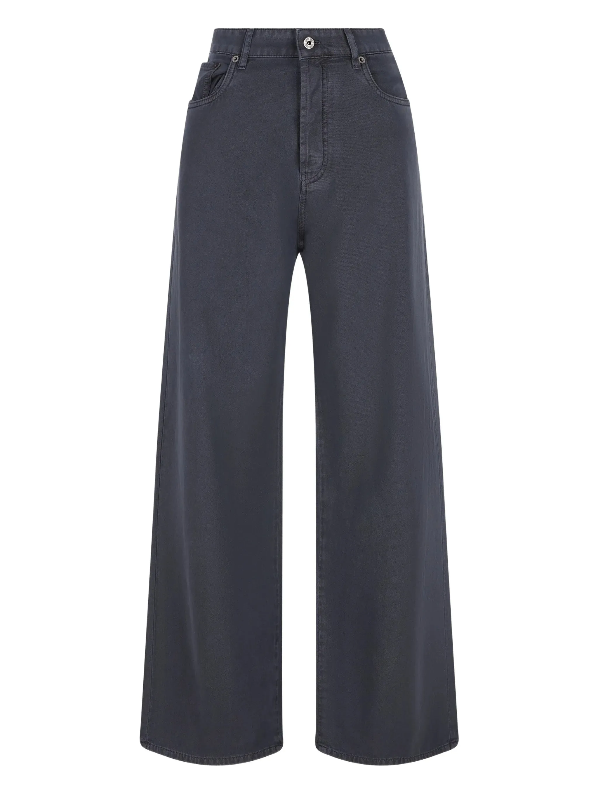 NAVY PANTS WASHED WHITE BORD LOGO sold by Lord & Taylor