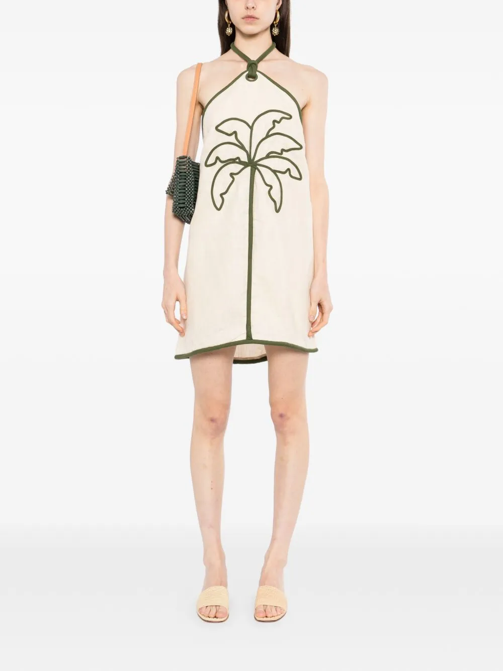 VESTIDO SM NATURAL DET VERDES CORTO sold by Lord & Taylor product image thumbnail 4