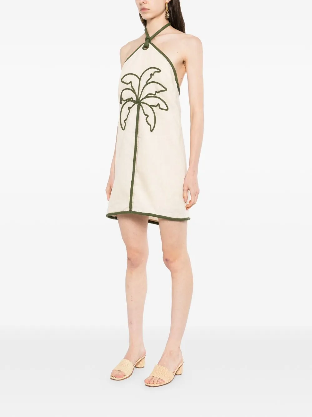 VESTIDO SM NATURAL DET VERDES CORTO sold by Lord & Taylor