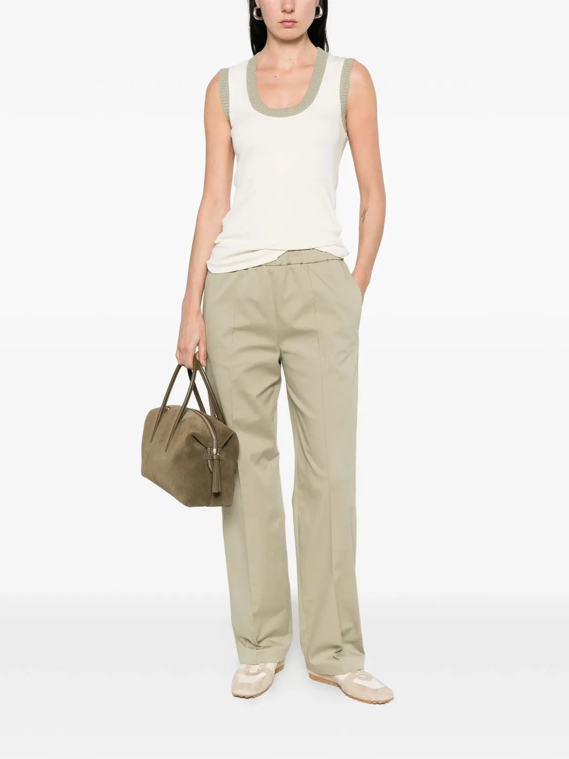 COTTON ELASTANE PANTS sold by Lord & Taylor product image thumbnail 3
