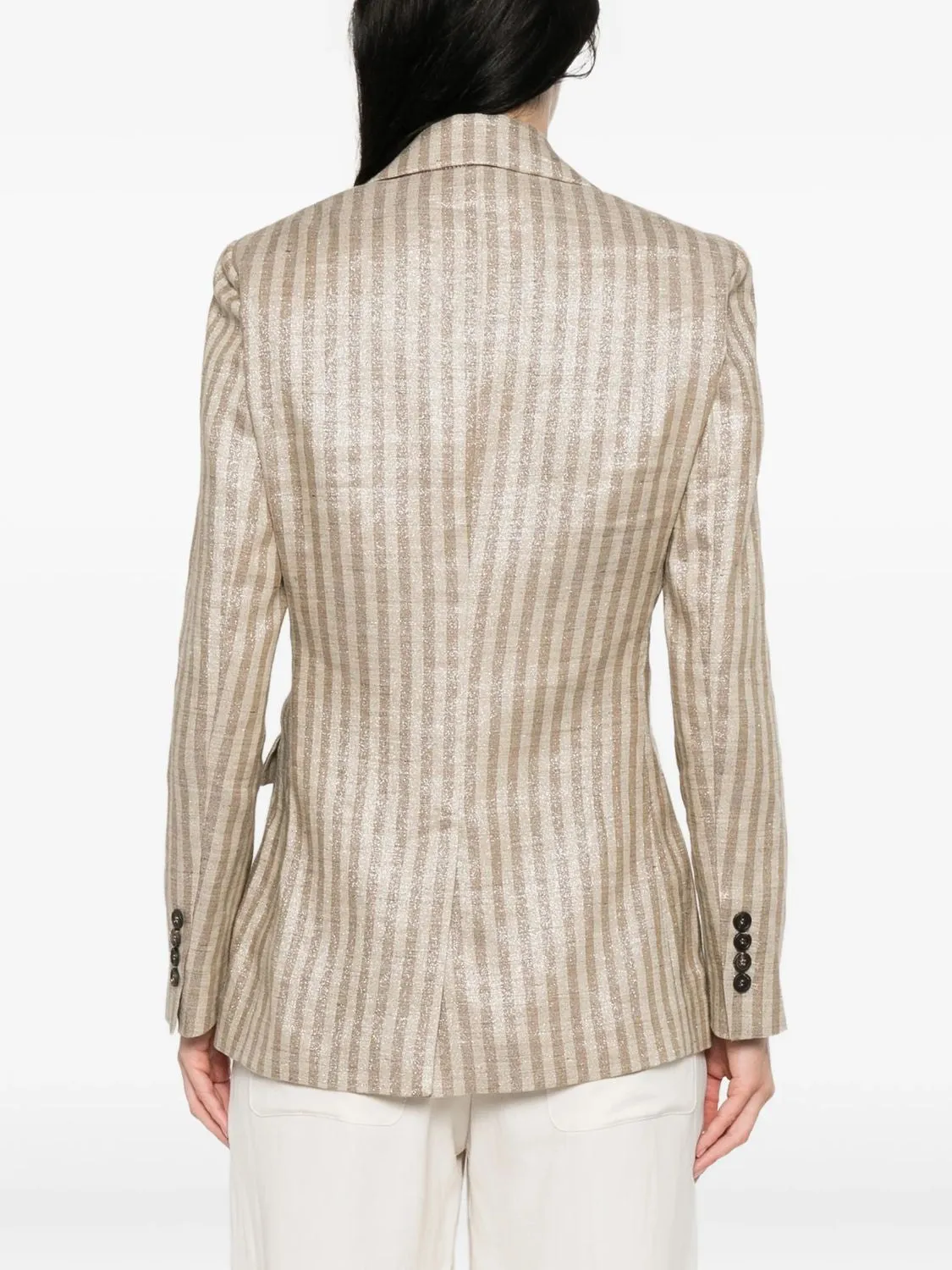 LINEN SILK BUFFALO JACKET sold by Lord & Taylor product image thumbnail 3