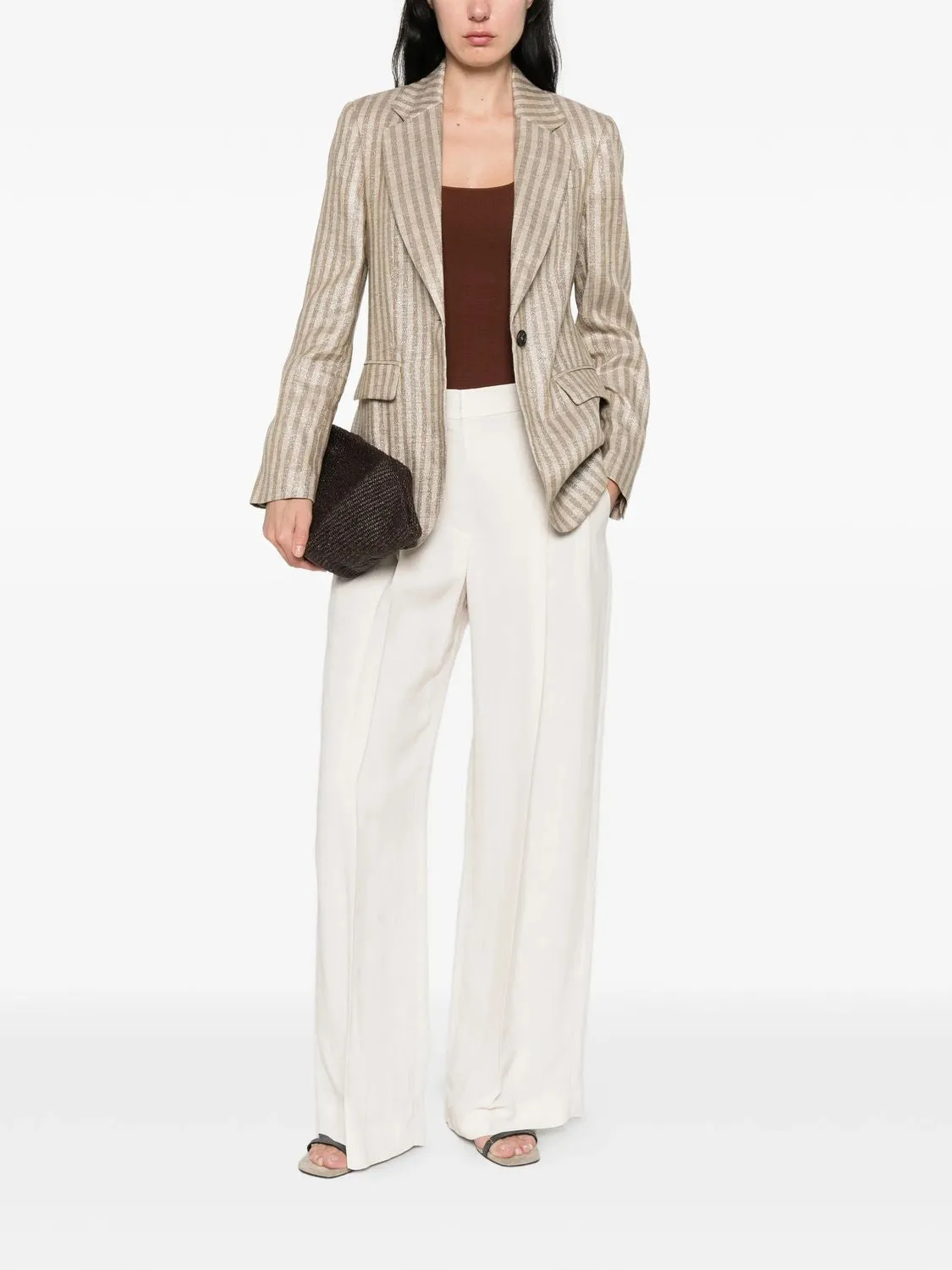 LINEN SILK BUFFALO JACKET sold by Lord & Taylor product image thumbnail 4