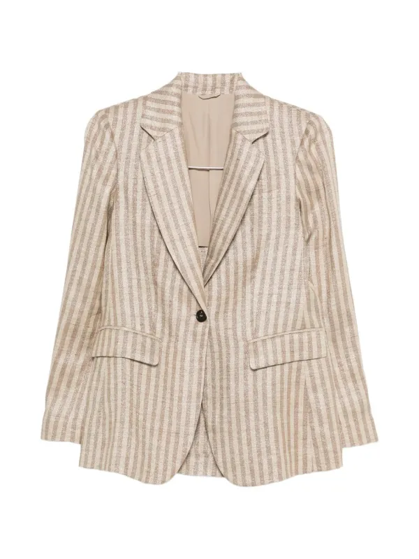 LINEN SILK BUFFALO JACKET made by Brunello Cucinelli