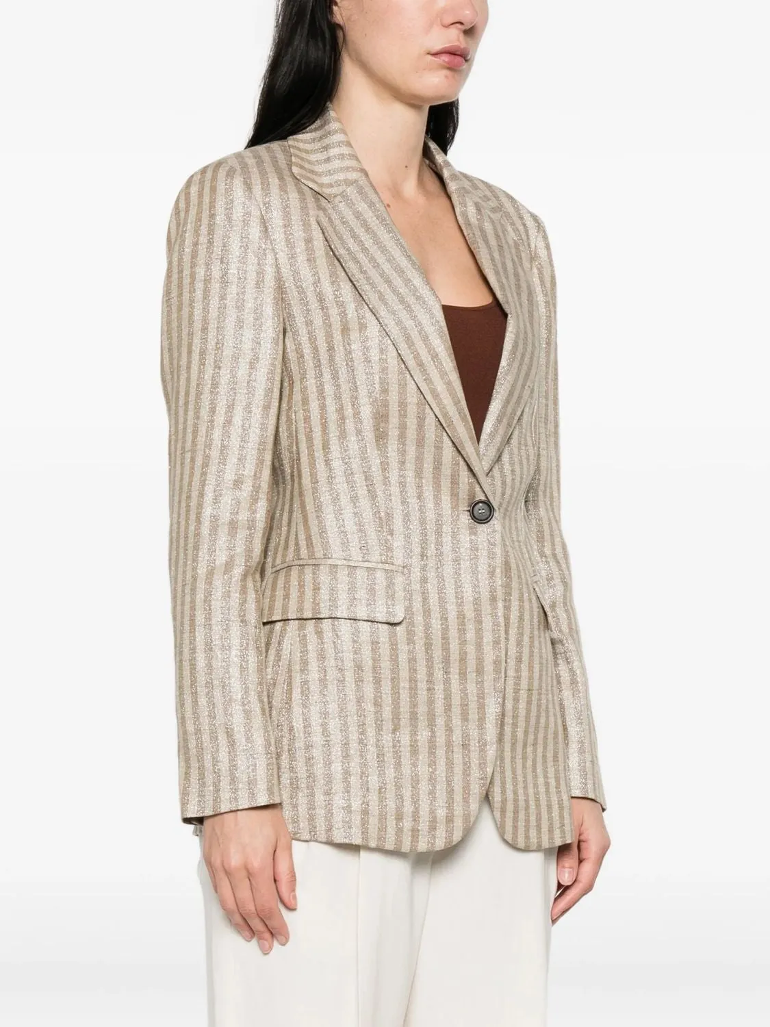 LINEN SILK BUFFALO JACKET sold by Lord & Taylor product image thumbnail 5