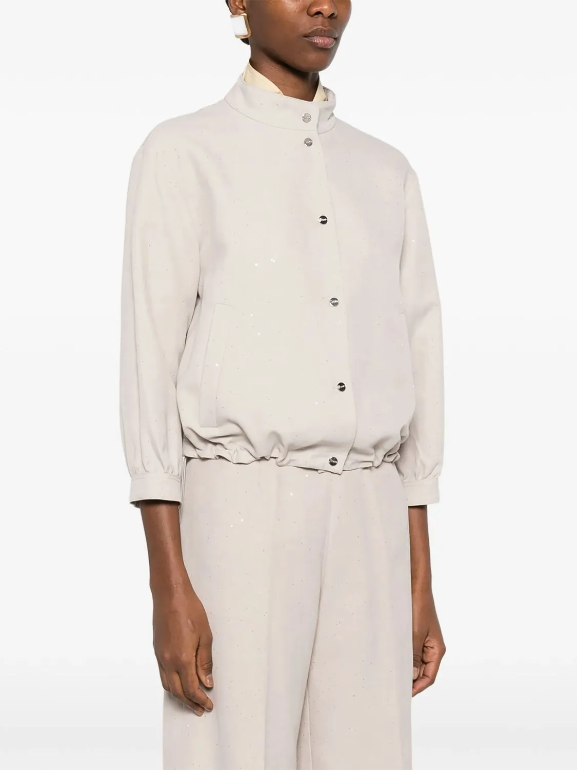 VISCOSE LINEN POLYAMIDE JACKET sold by Lord & Taylor product image thumbnail 4