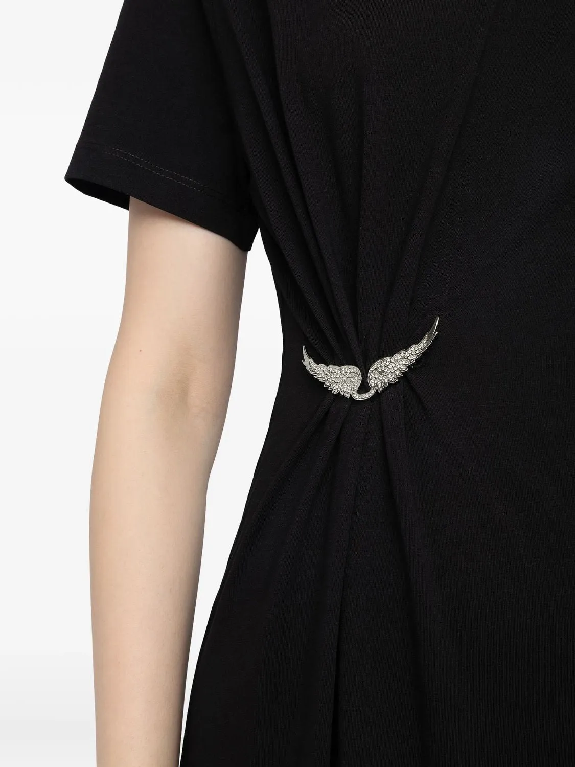 SPORT DRESS WITH BLACK SLIT AND WING BROOCH sold by Lord & Taylor product image thumbnail 5